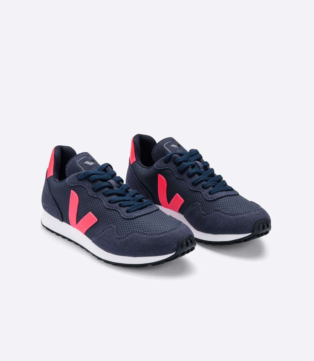 Veja Sneakers Dam - Sdu Nautico - Marinblå/Rosa - 104798-BFQ